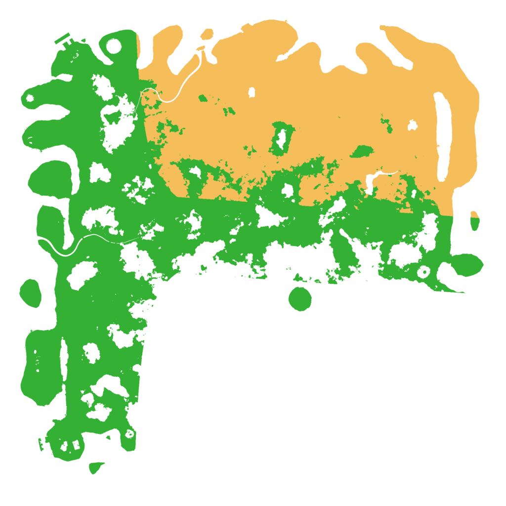 Biome Rust Map: Procedural Map, Size: 6000, Seed: 25959450