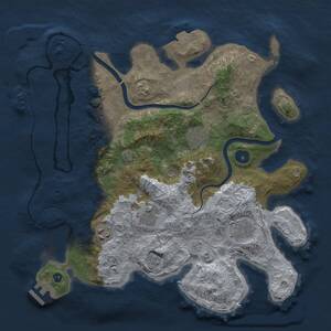Thumbnail Rust Map: Procedural Map, Size: 3500, Seed: 1068904053, 12 Monuments
