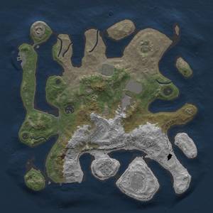 Thumbnail Rust Map: Procedural Map, Size: 3500, Seed: 1068904053, 13 Monuments