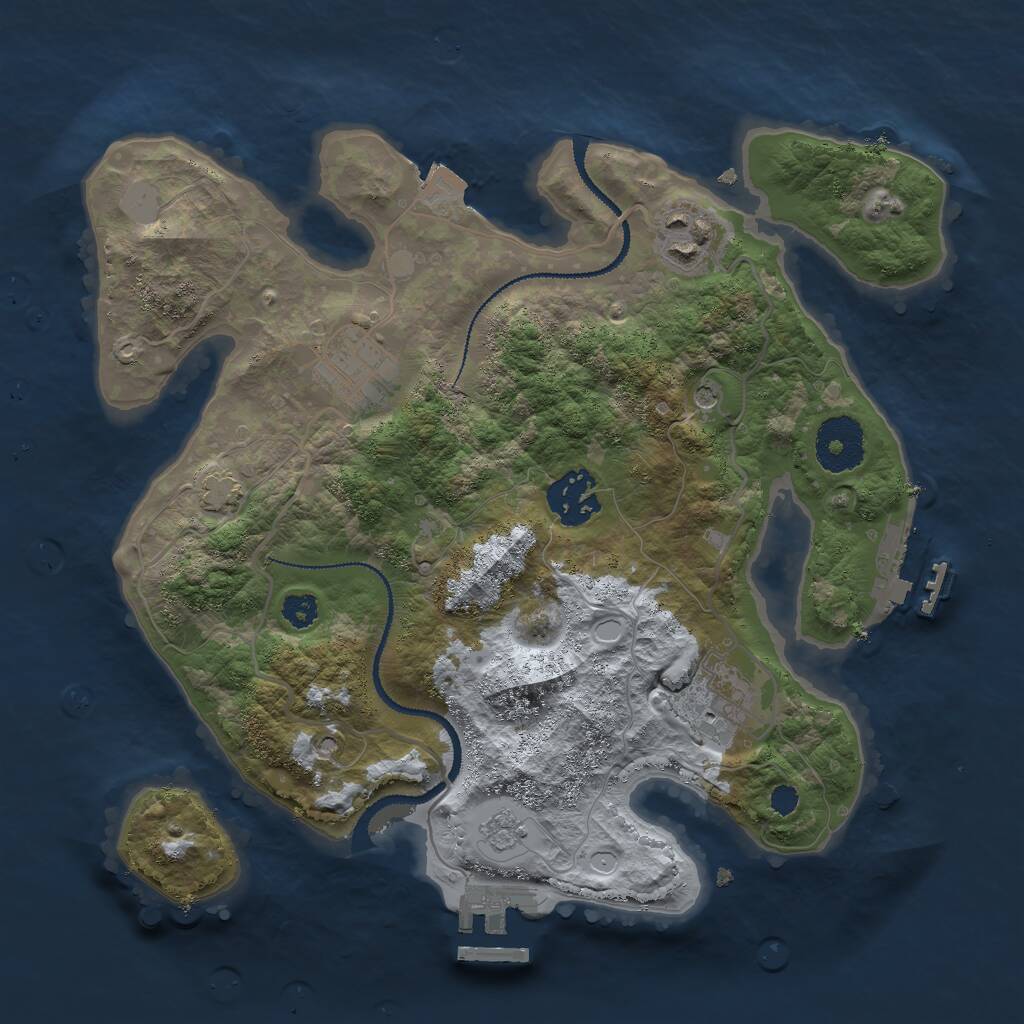 Rust Map: Procedural Map, Size: 2900, Seed: 56, 10 Monuments