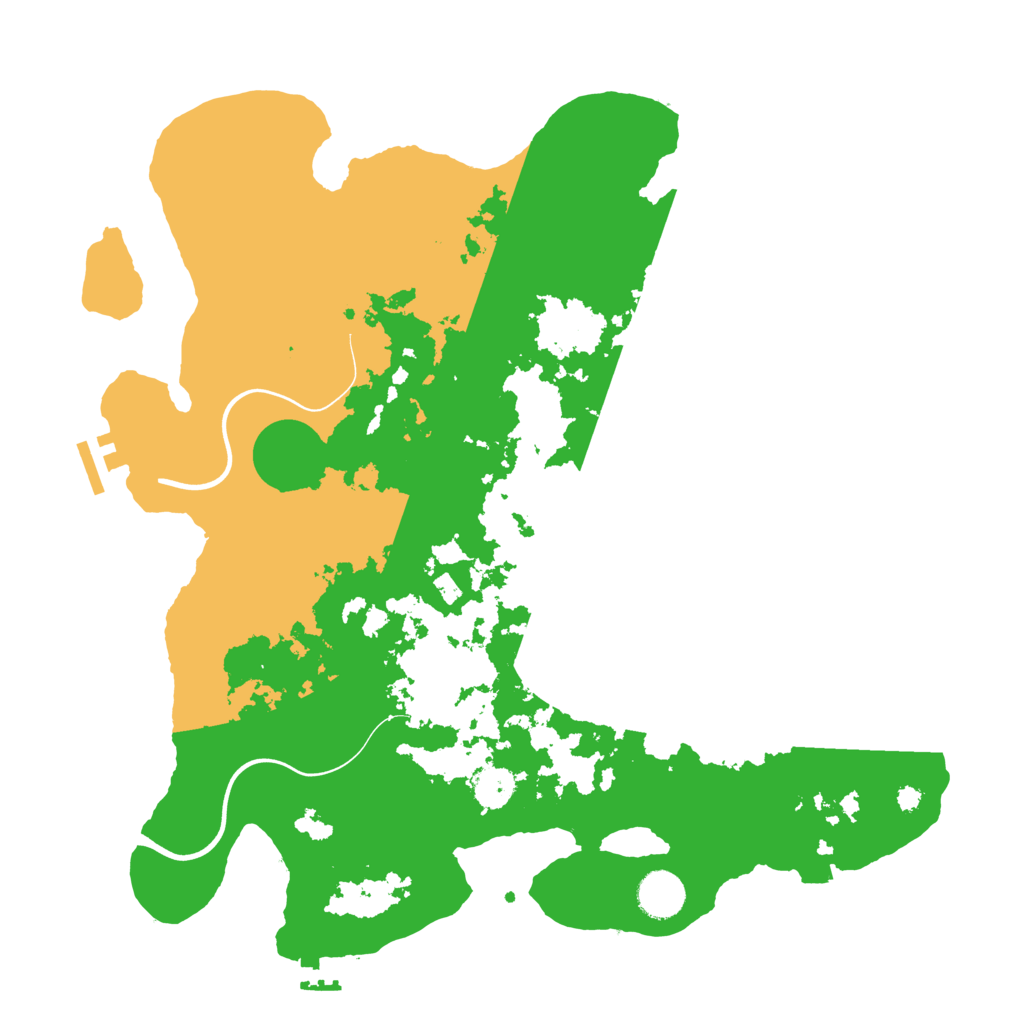 Biome Rust Map: Procedural Map, Size: 3800, Seed: 45926709