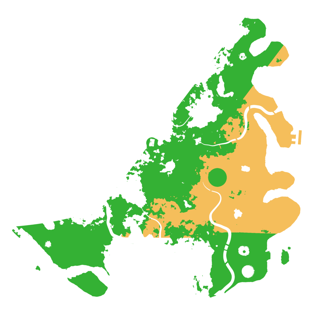 Biome Rust Map: Procedural Map, Size: 4500, Seed: 697699990