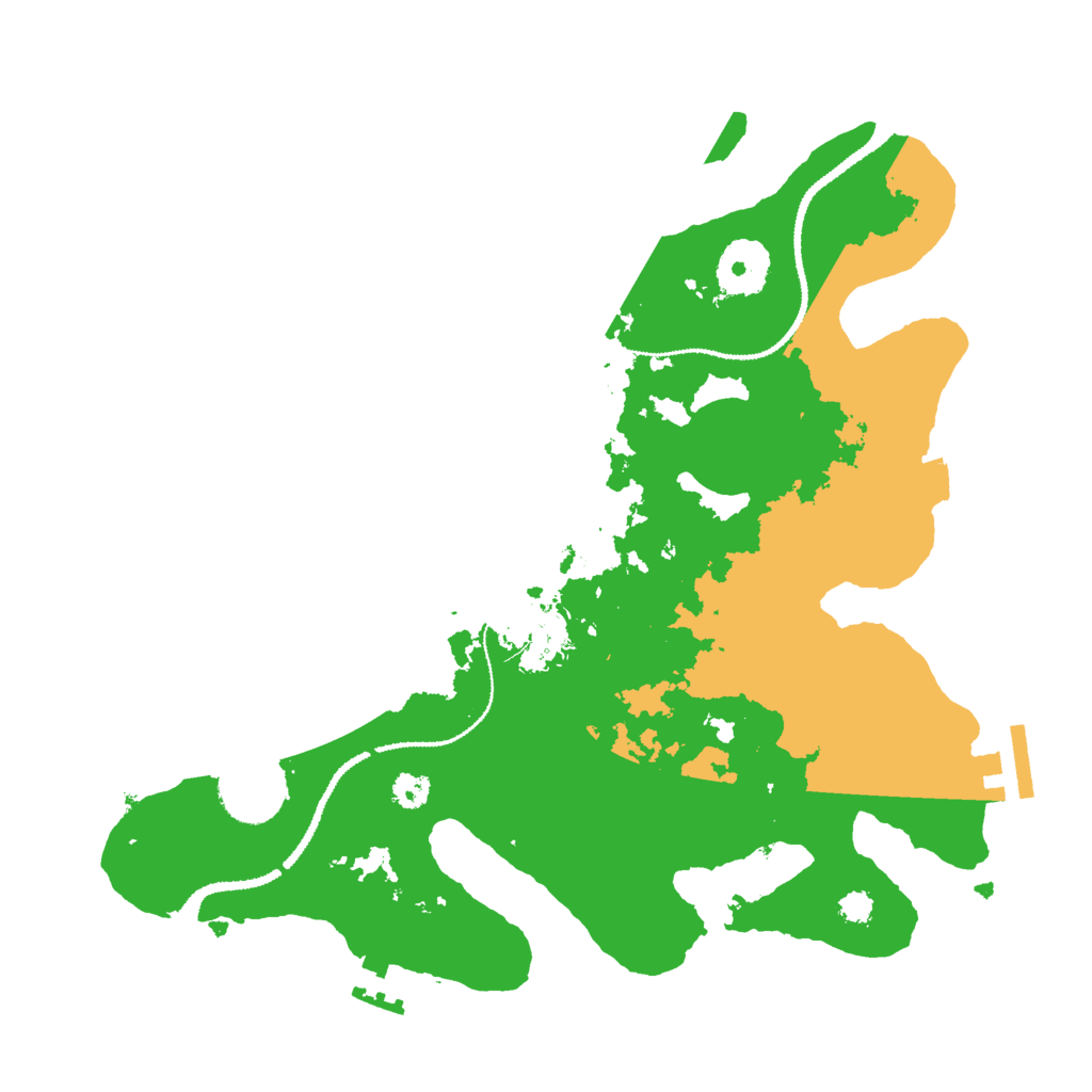 Biome Rust Map: Procedural Map, Size: 3000, Seed: 3976