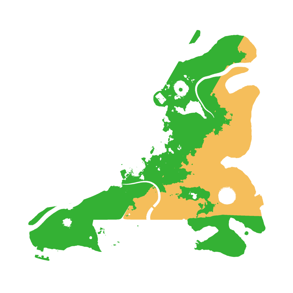 Biome Rust Map: Procedural Map, Size: 3000, Seed: 3976
