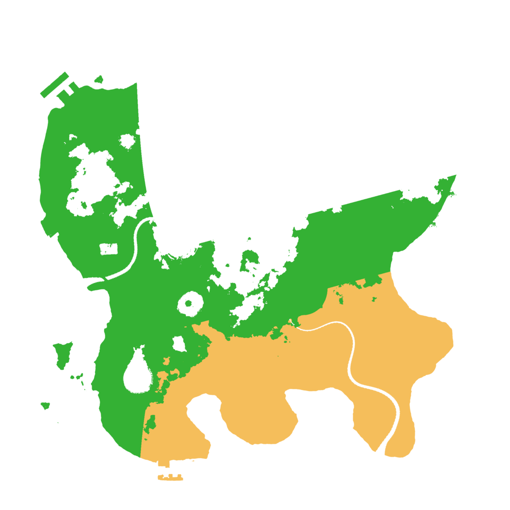 Biome Rust Map: Procedural Map, Size: 3100, Seed: 234339590