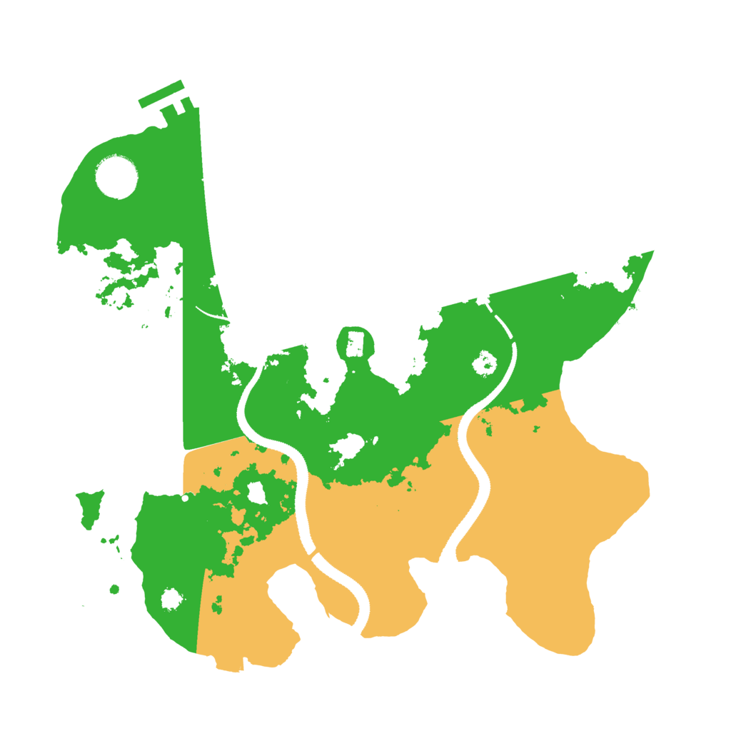 Biome Rust Map: Procedural Map, Size: 3100, Seed: 234339590