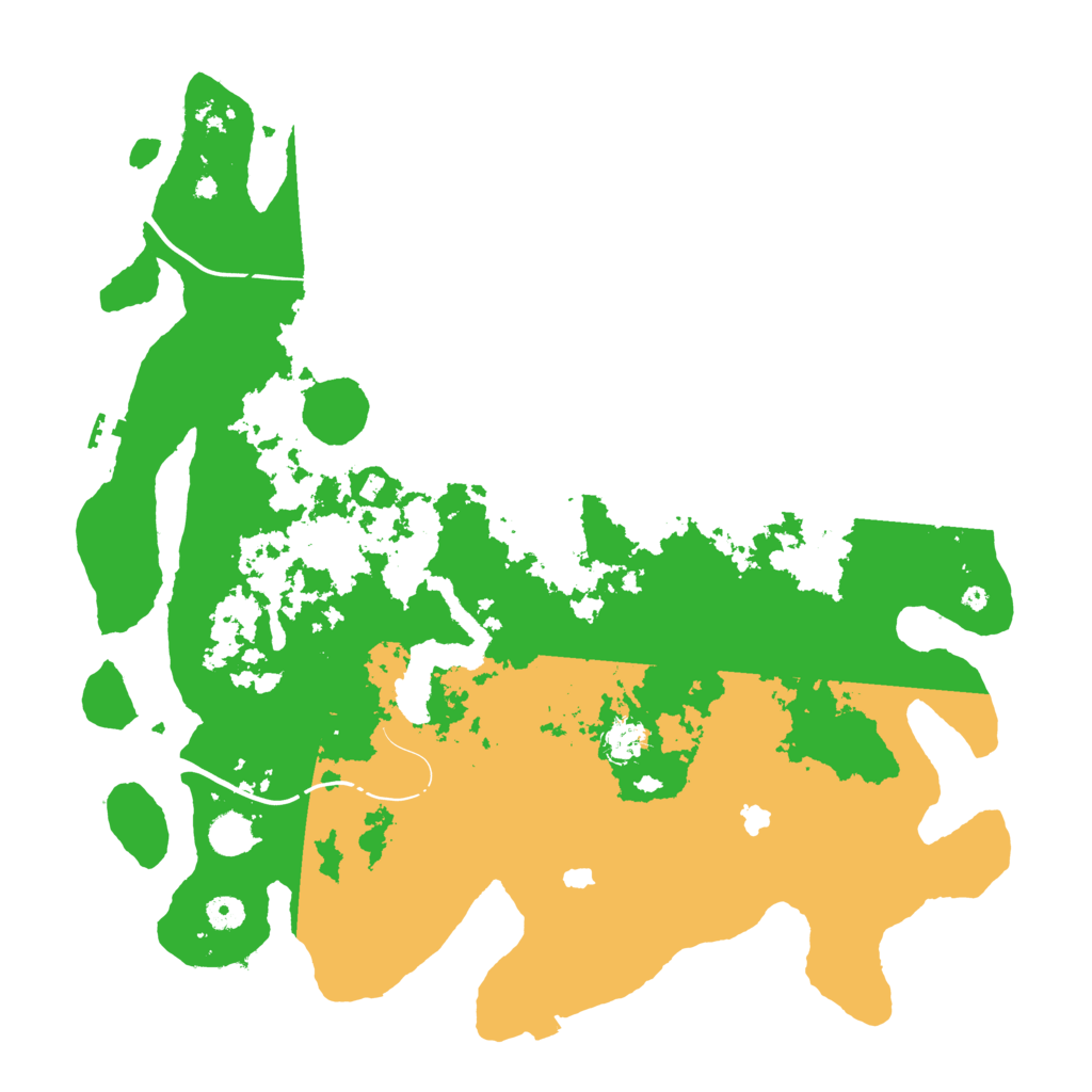 Biome Rust Map: Procedural Map, Size: 4500, Seed: 654488