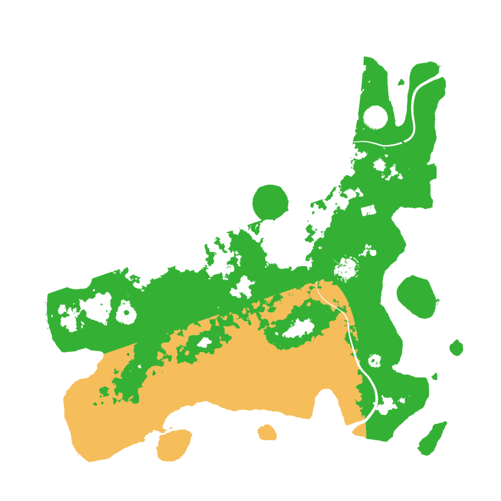 Biome Rust Map: Procedural Map, Size: 3800, Seed: 130608