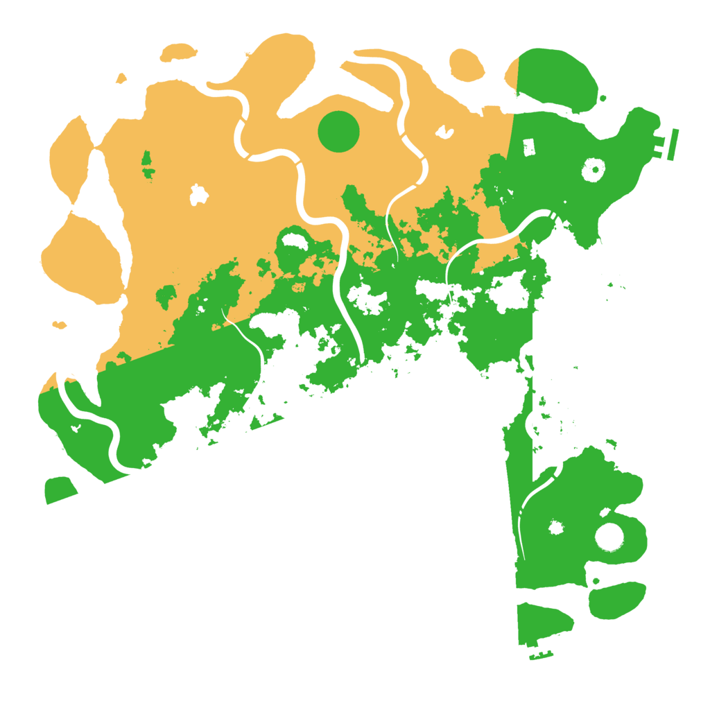 Biome Rust Map: Procedural Map, Size: 4500, Seed: 47623