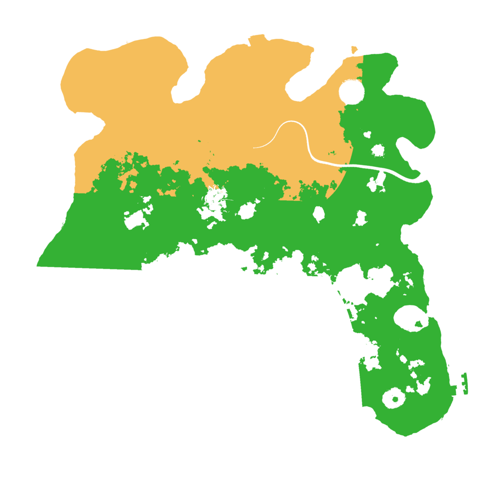 Biome Rust Map: Procedural Map, Size: 3500, Seed: 9432947