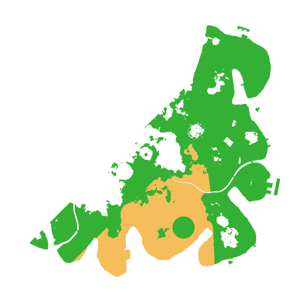 Biome Rust Map: Procedural Map, Size: 3500, Seed: 5456612