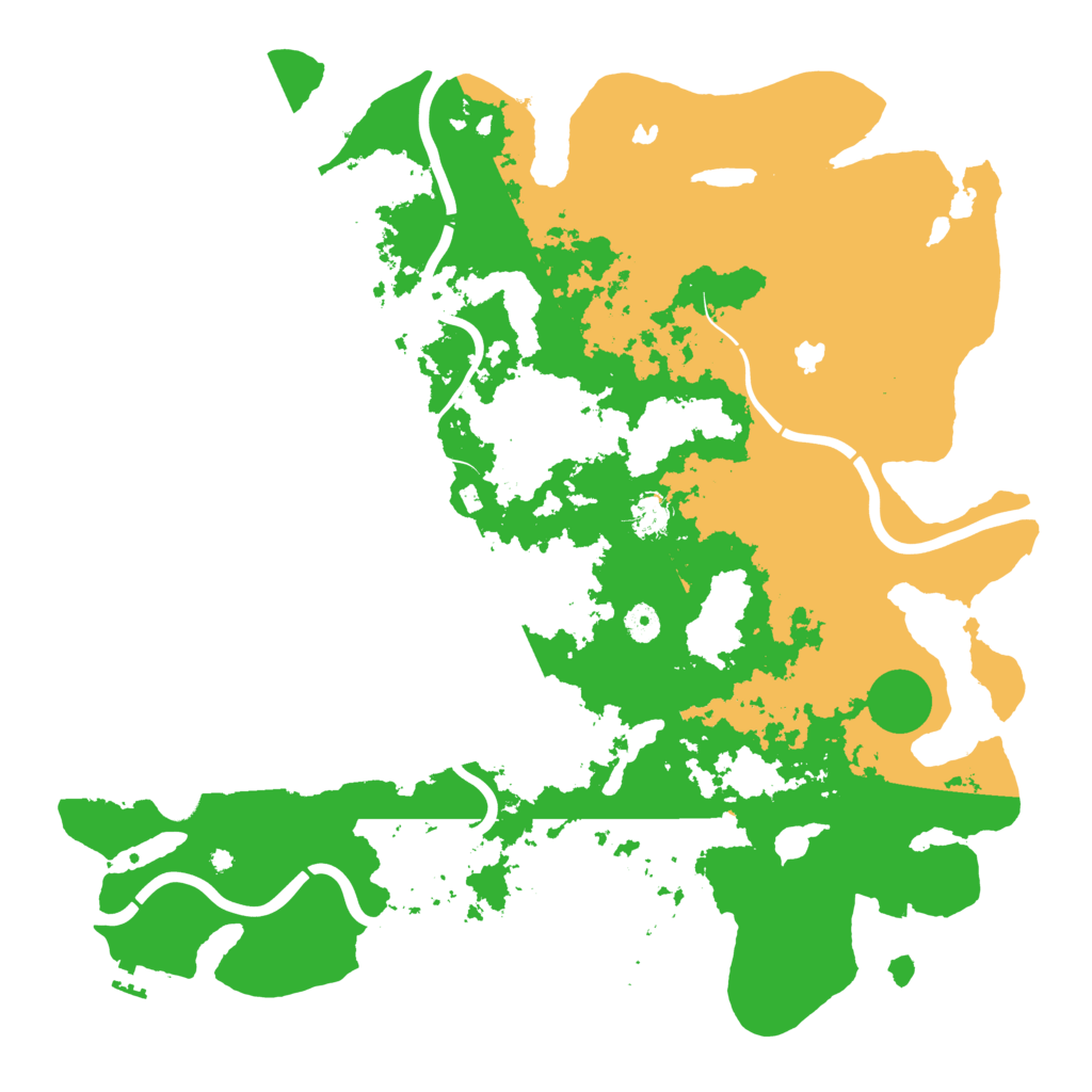 Biome Rust Map: Procedural Map, Size: 4500, Seed: 125678