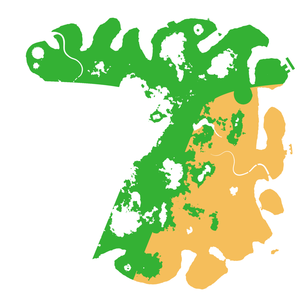 Biome Rust Map: Procedural Map, Size: 4500, Seed: 1121228697