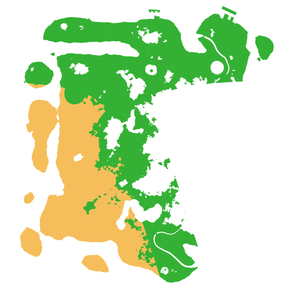 Biome Rust Map: Procedural Map, Size: 4000, Seed: 258744