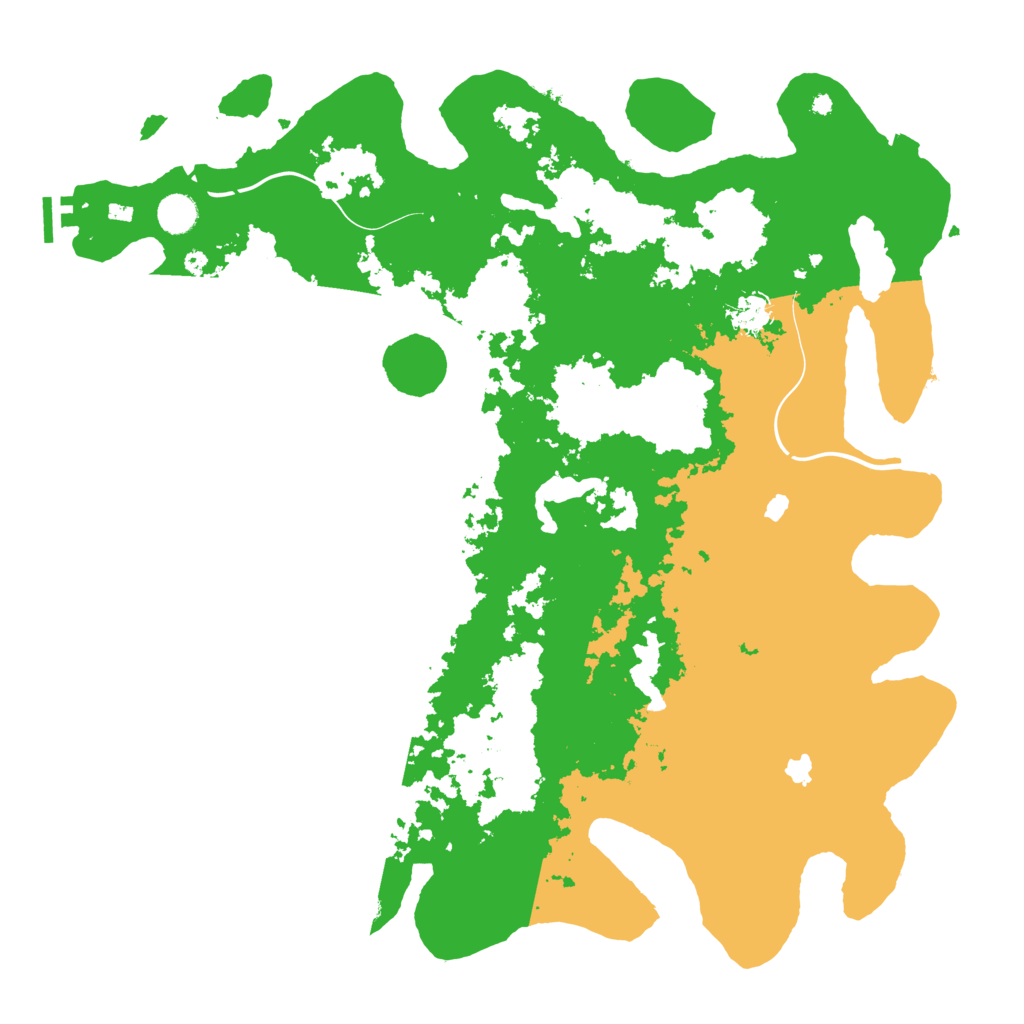 Biome Rust Map: Procedural Map, Size: 4500, Seed: 39622