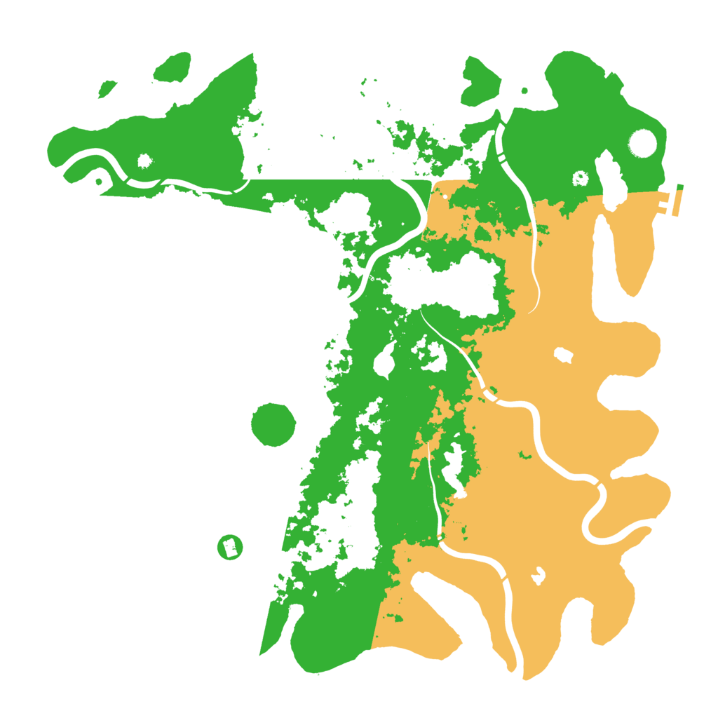 Biome Rust Map: Procedural Map, Size: 4500, Seed: 39622