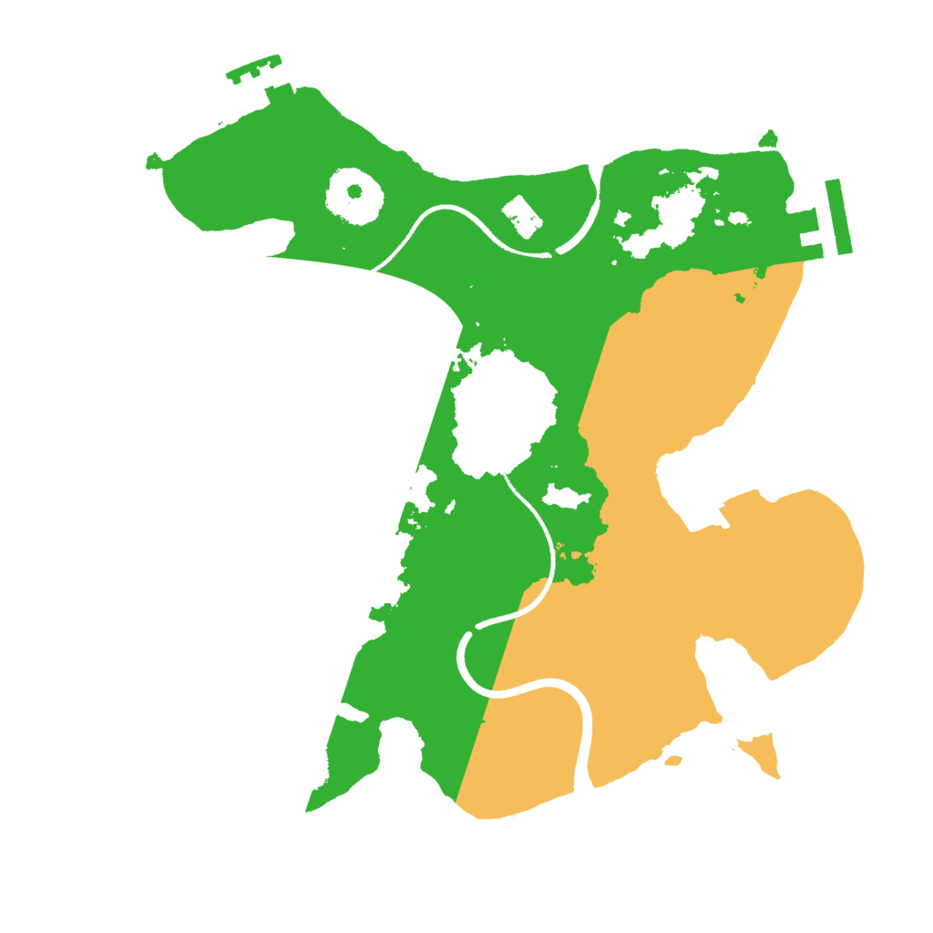 Biome Rust Map: Procedural Map, Size: 2500, Seed: 74935734