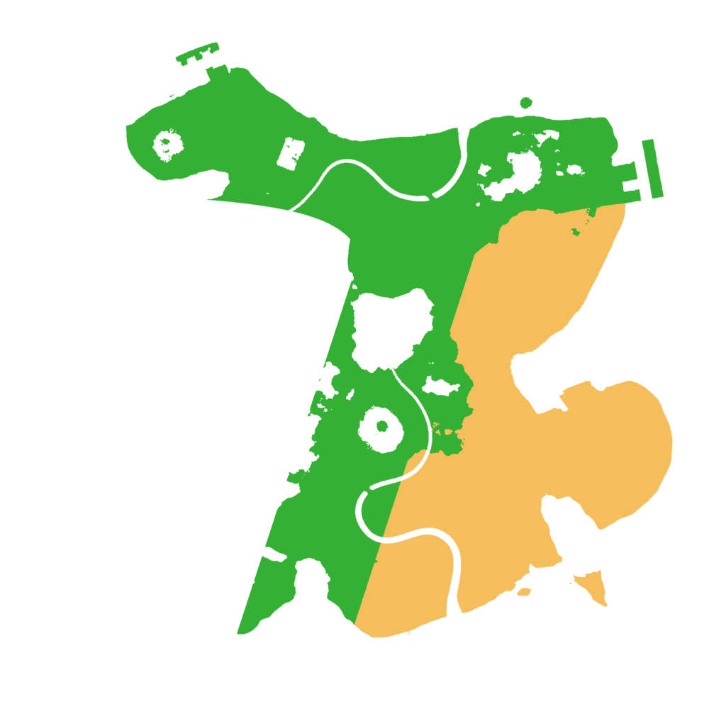 Biome Rust Map: Procedural Map, Size: 2500, Seed: 74935734
