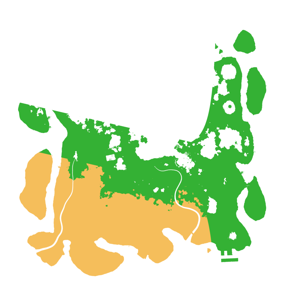 Biome Rust Map: Procedural Map, Size: 3500, Seed: 1442328688