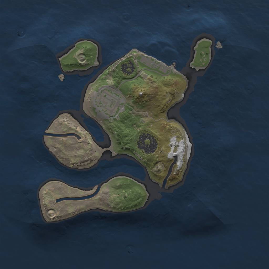 Rust Map: Procedural Map, Size: 2000, Seed: 363464357, 9 Monuments