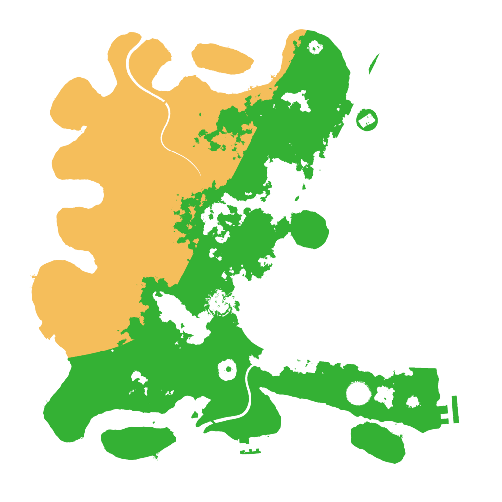 Biome Rust Map: Procedural Map, Size: 3700, Seed: 696969