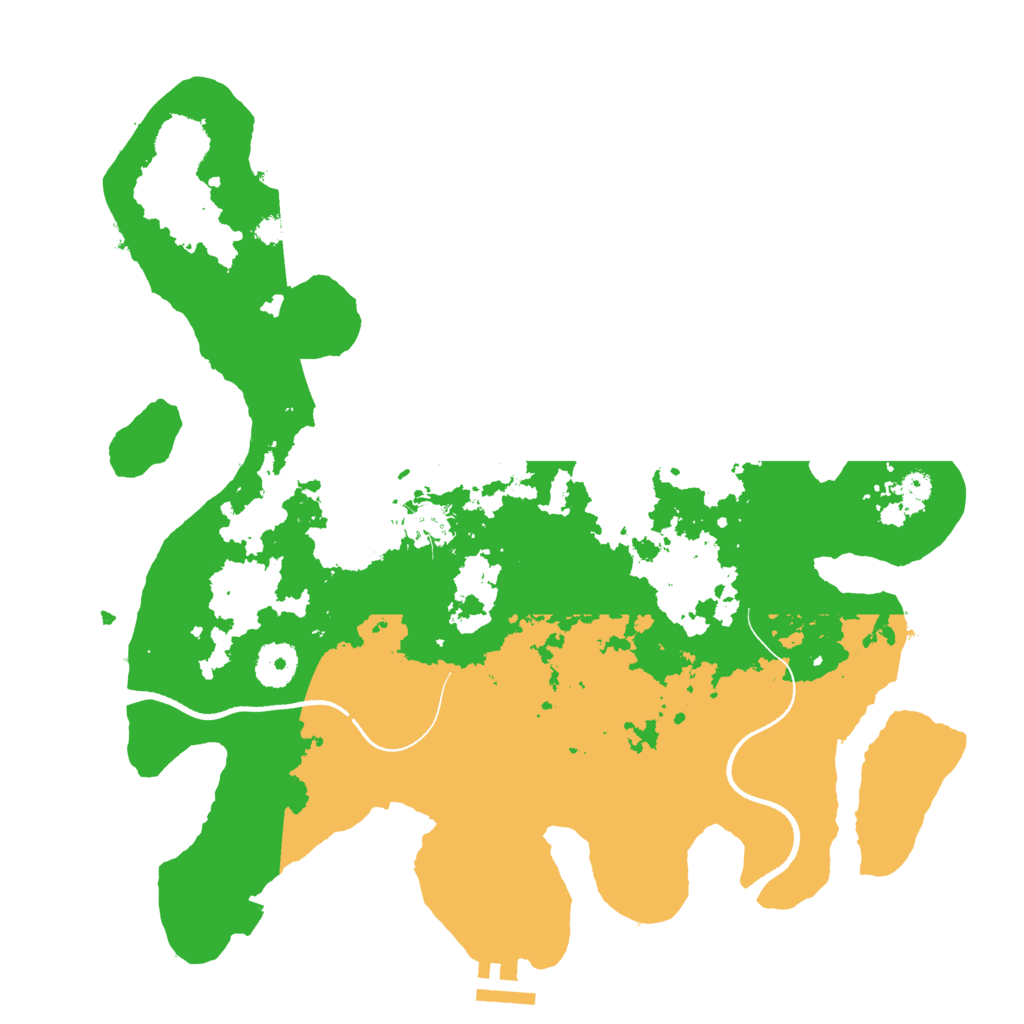 Biome Rust Map: Procedural Map, Size: 3500, Seed: 286642974