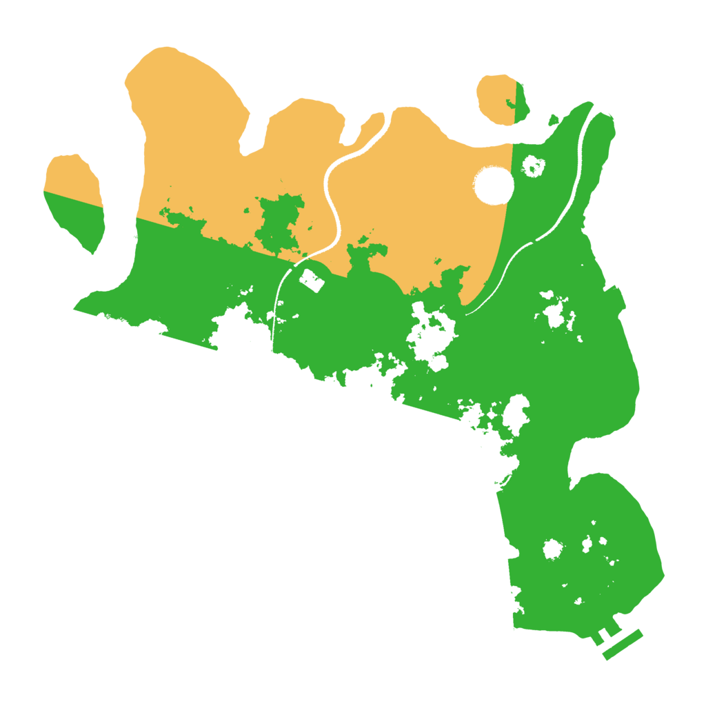 Biome Rust Map: Procedural Map, Size: 3215, Seed: 2147483647