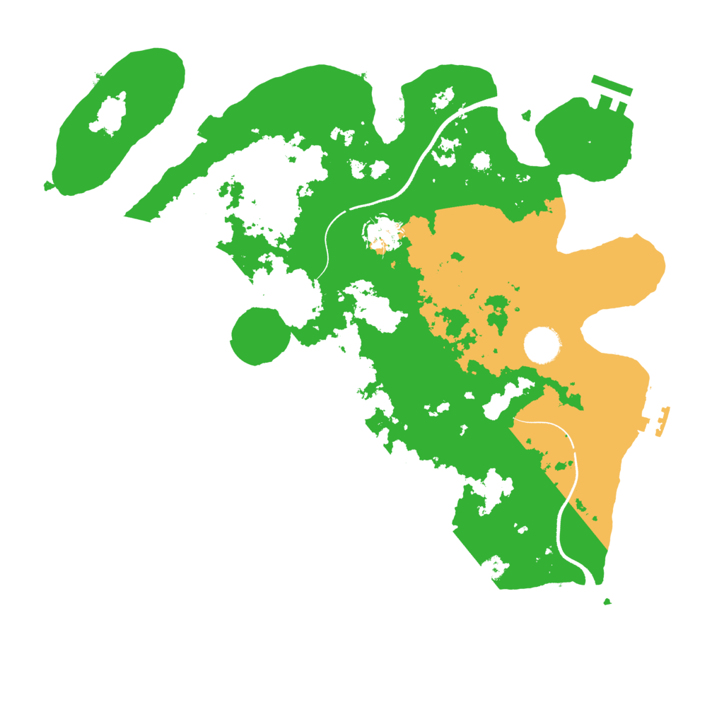 Biome Rust Map: Procedural Map, Size: 3500, Seed: 2117153495