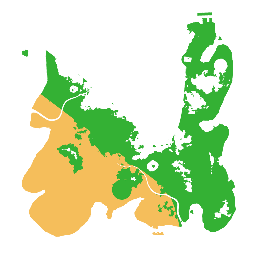 Biome Rust Map: Procedural Map, Size: 3500, Seed: 8031972