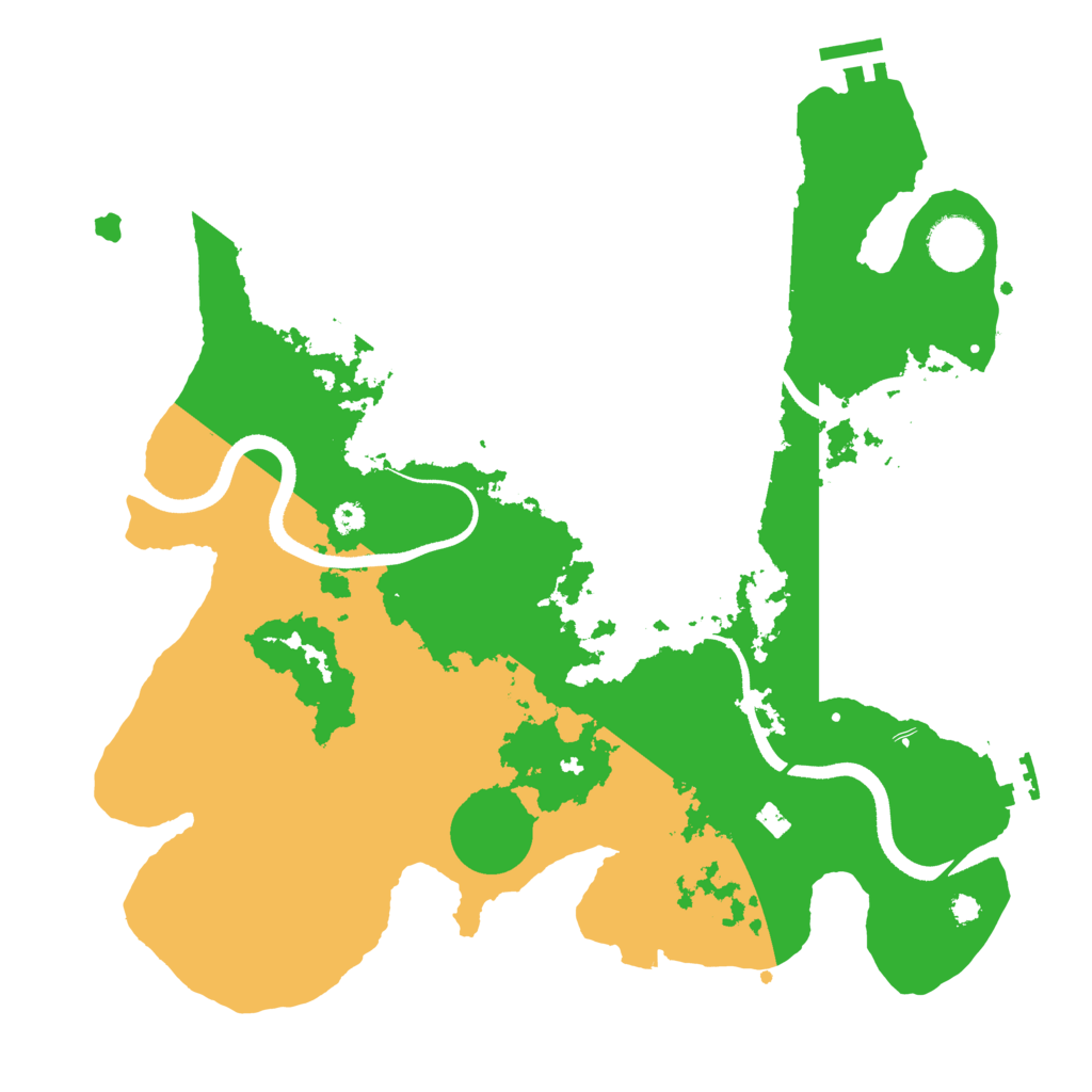 Biome Rust Map: Procedural Map, Size: 3500, Seed: 8031972