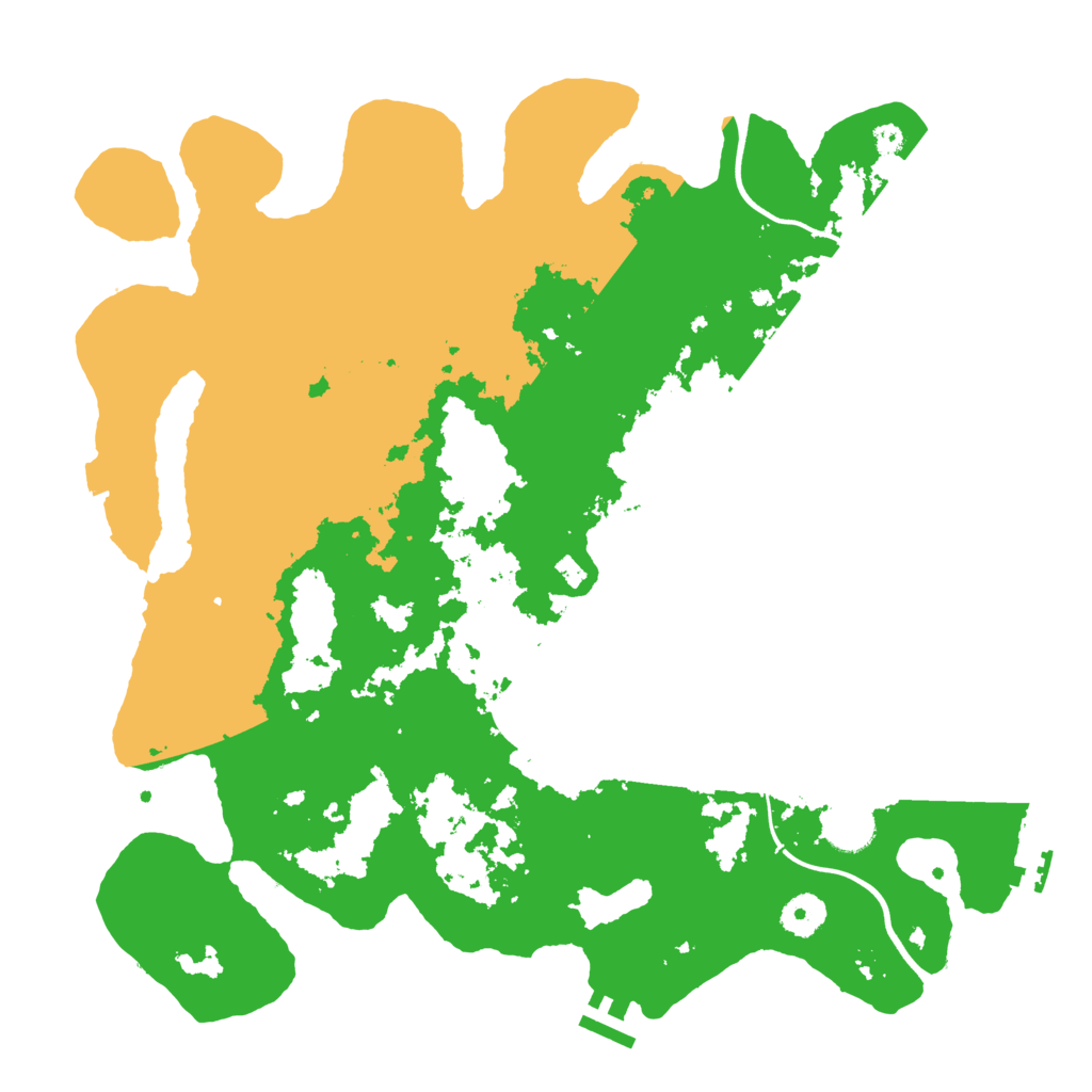 Biome Rust Map: Procedural Map, Size: 3800, Seed: 535587569