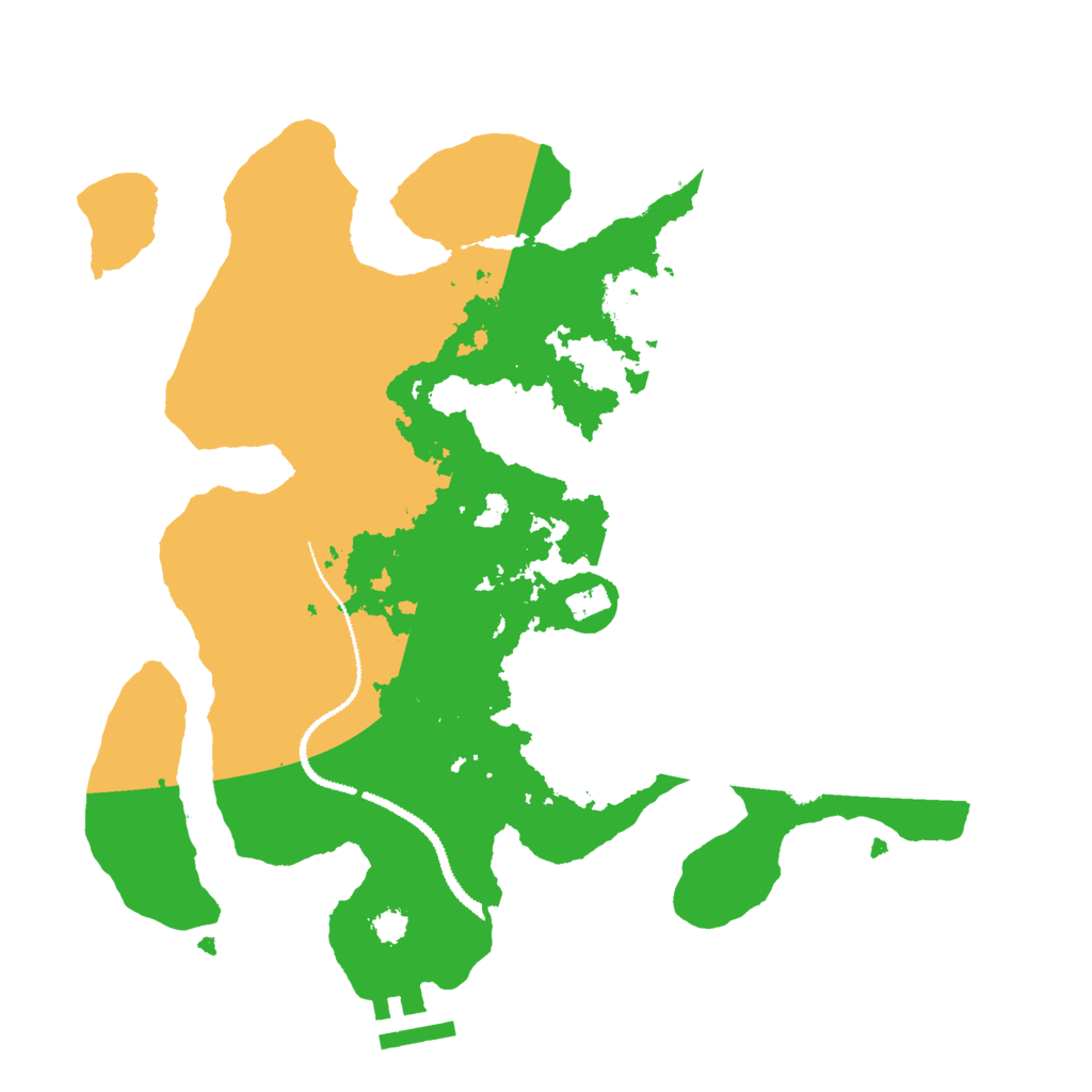Biome Rust Map: Procedural Map, Size: 2900, Seed: 924910540
