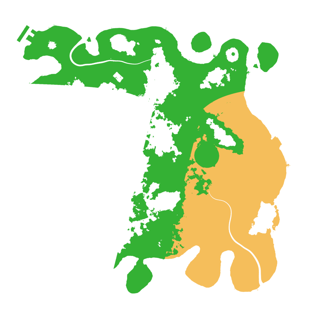 Biome Rust Map: Procedural Map, Size: 3500, Seed: 1275089081