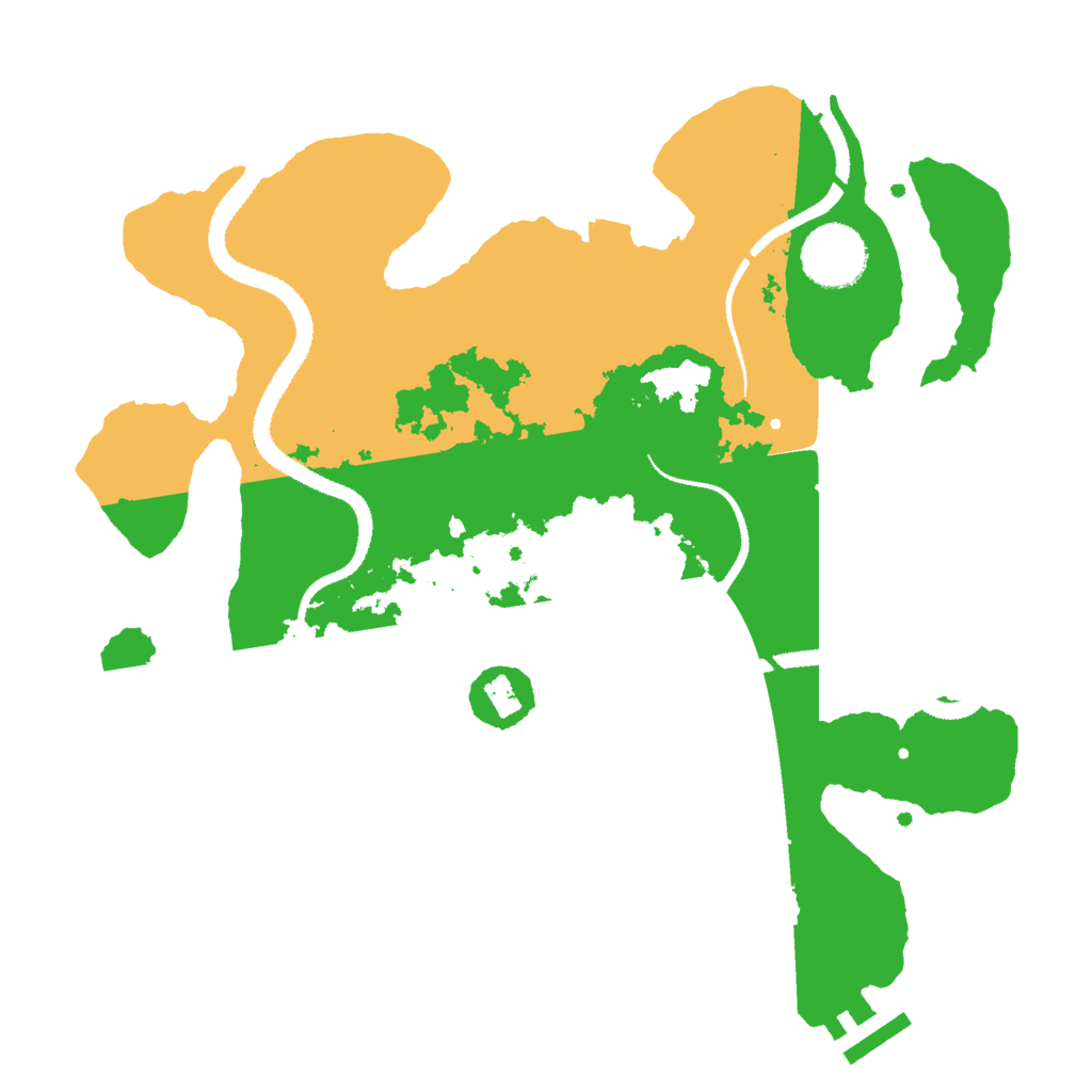 Biome Rust Map: Procedural Map, Size: 3000, Seed: 542034