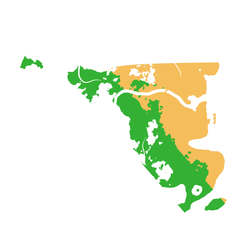 Biome Rust Map: Procedural Map, Size: 3500, Seed: 5126