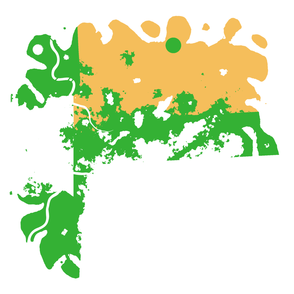 Biome Rust Map: Procedural Map, Size: 4991, Seed: 987654321