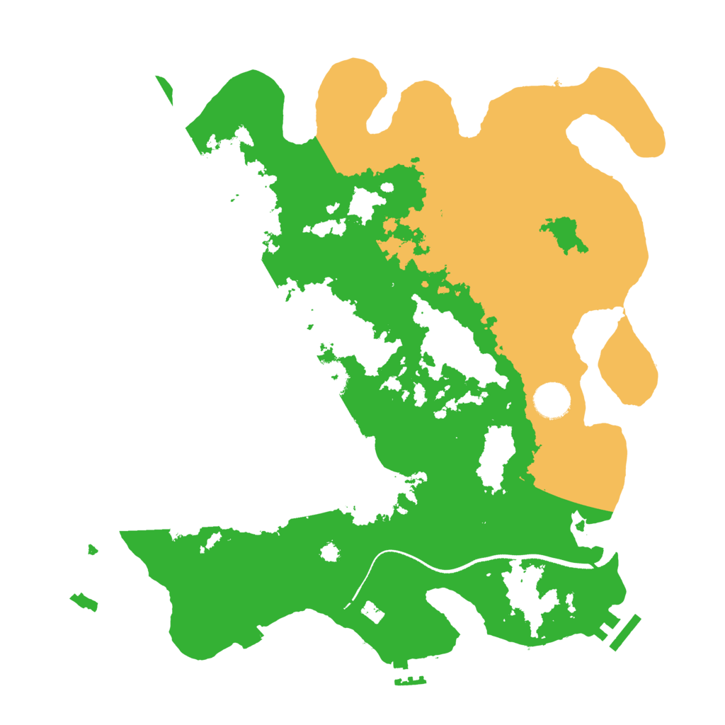 Biome Rust Map: Procedural Map, Size: 3500, Seed: 91008