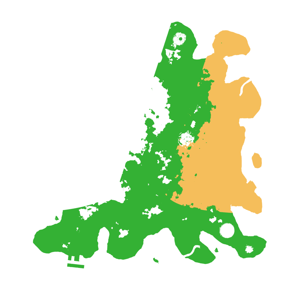 Biome Rust Map: Procedural Map, Size: 3500, Seed: 120201993