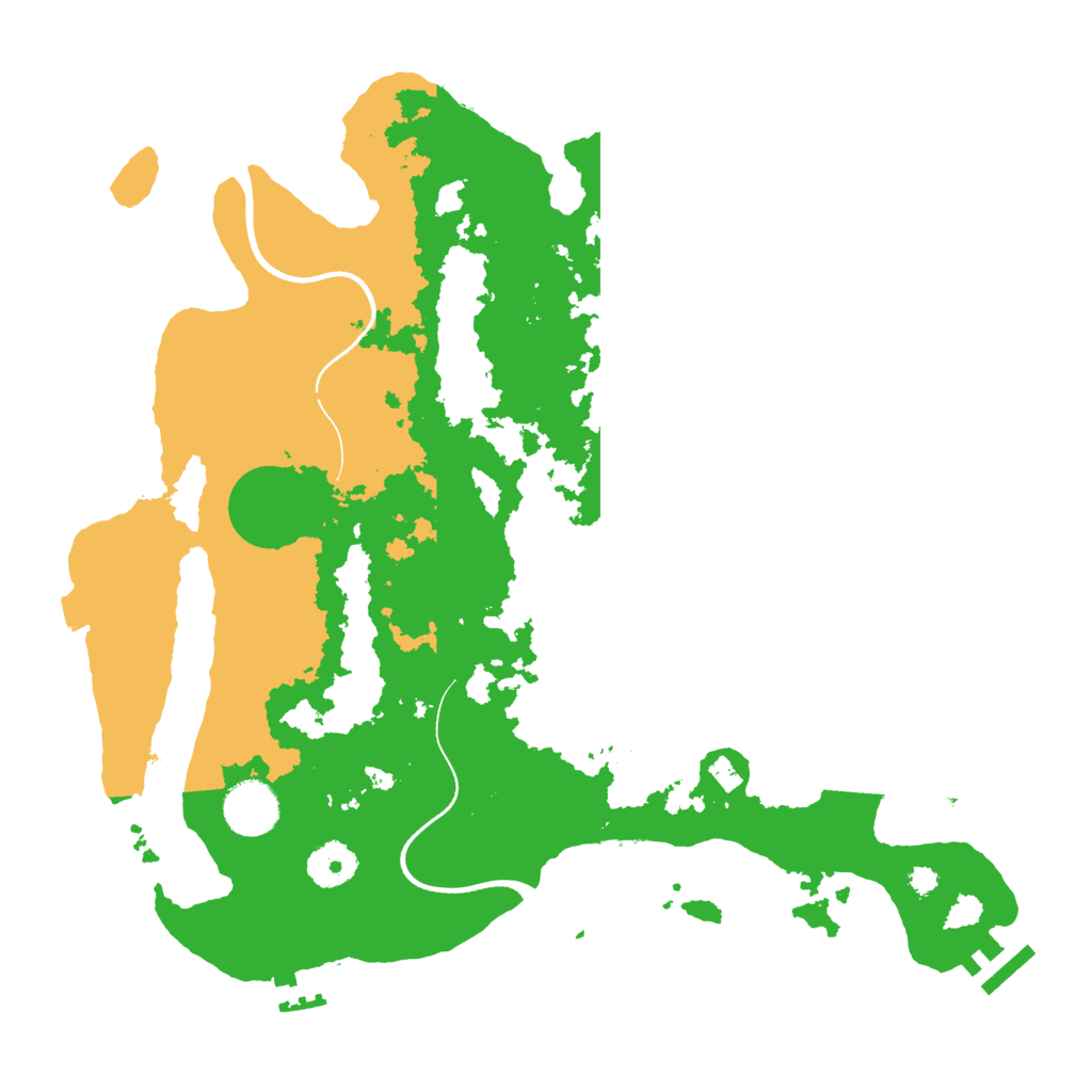 Biome Rust Map: Procedural Map, Size: 3500, Seed: 1570