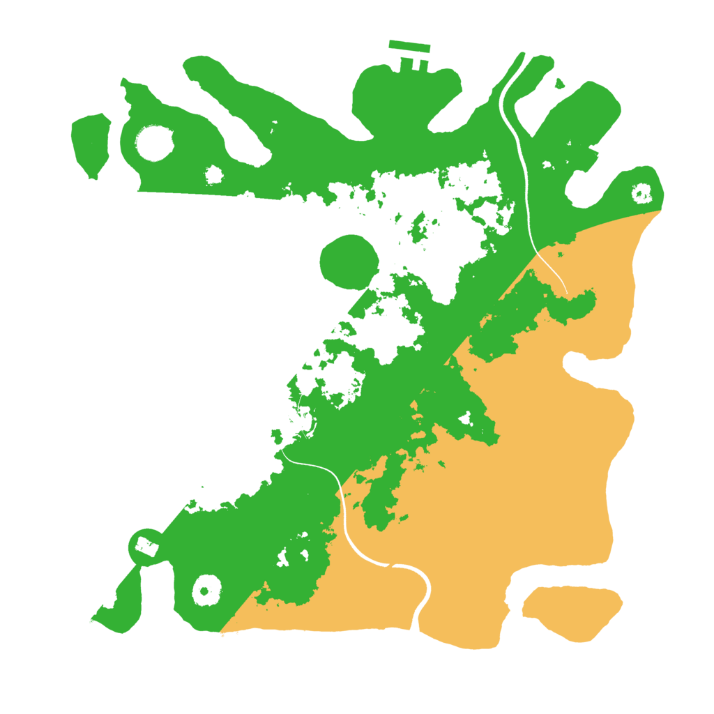 Biome Rust Map: Procedural Map, Size: 3500, Seed: 219