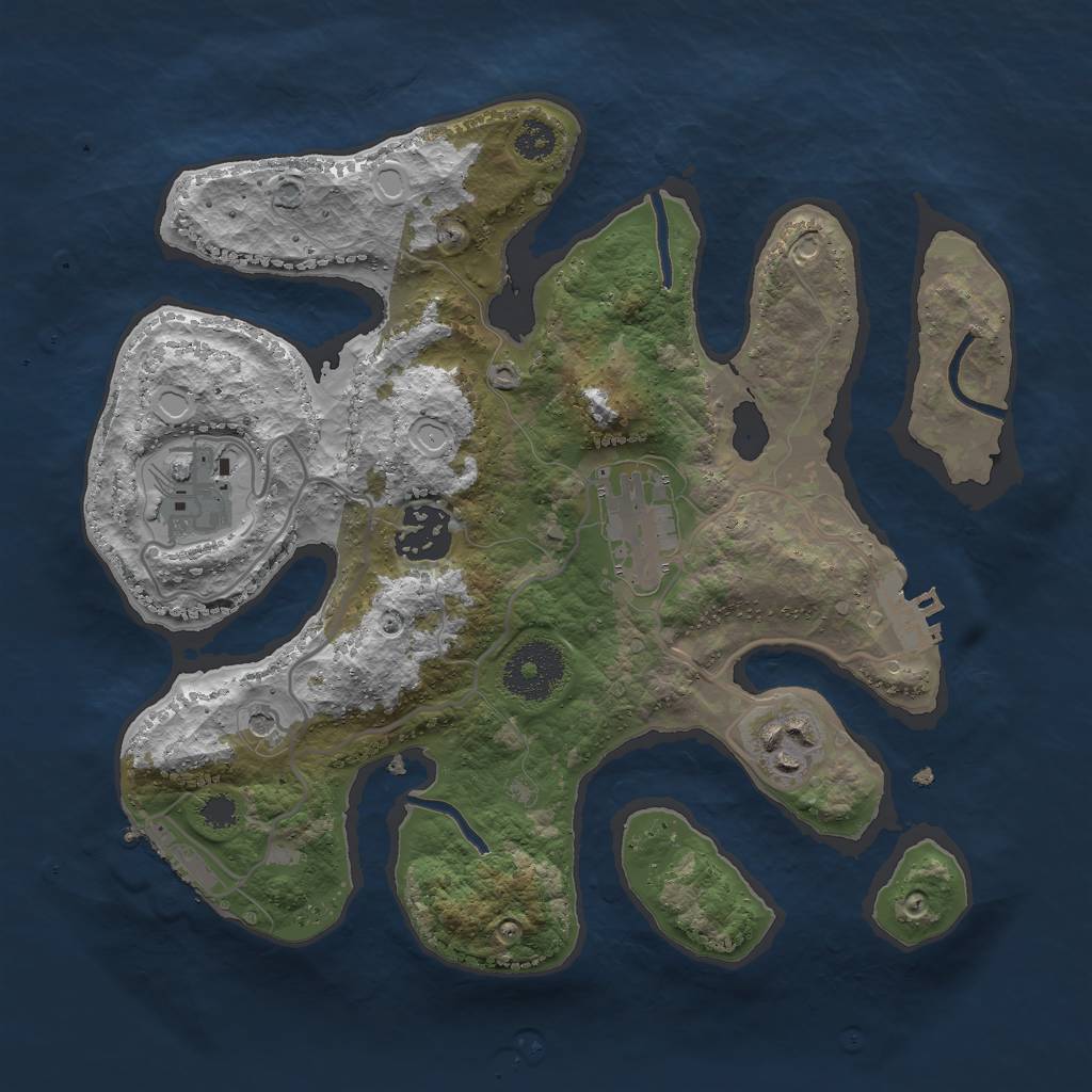 Rust Map: Procedural Map, Size: 2800, Seed: 682019, 15 Monuments