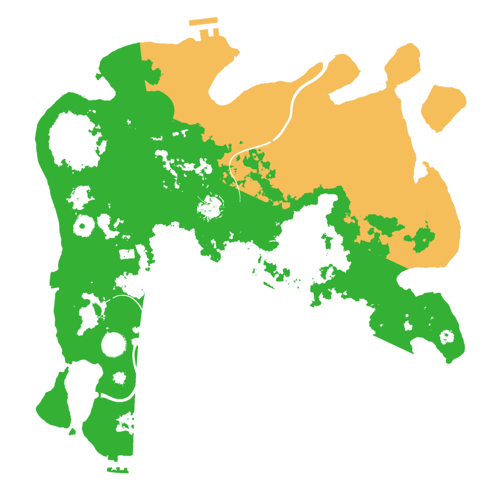 Biome Rust Map: Procedural Map, Size: 3550, Seed: 28168101