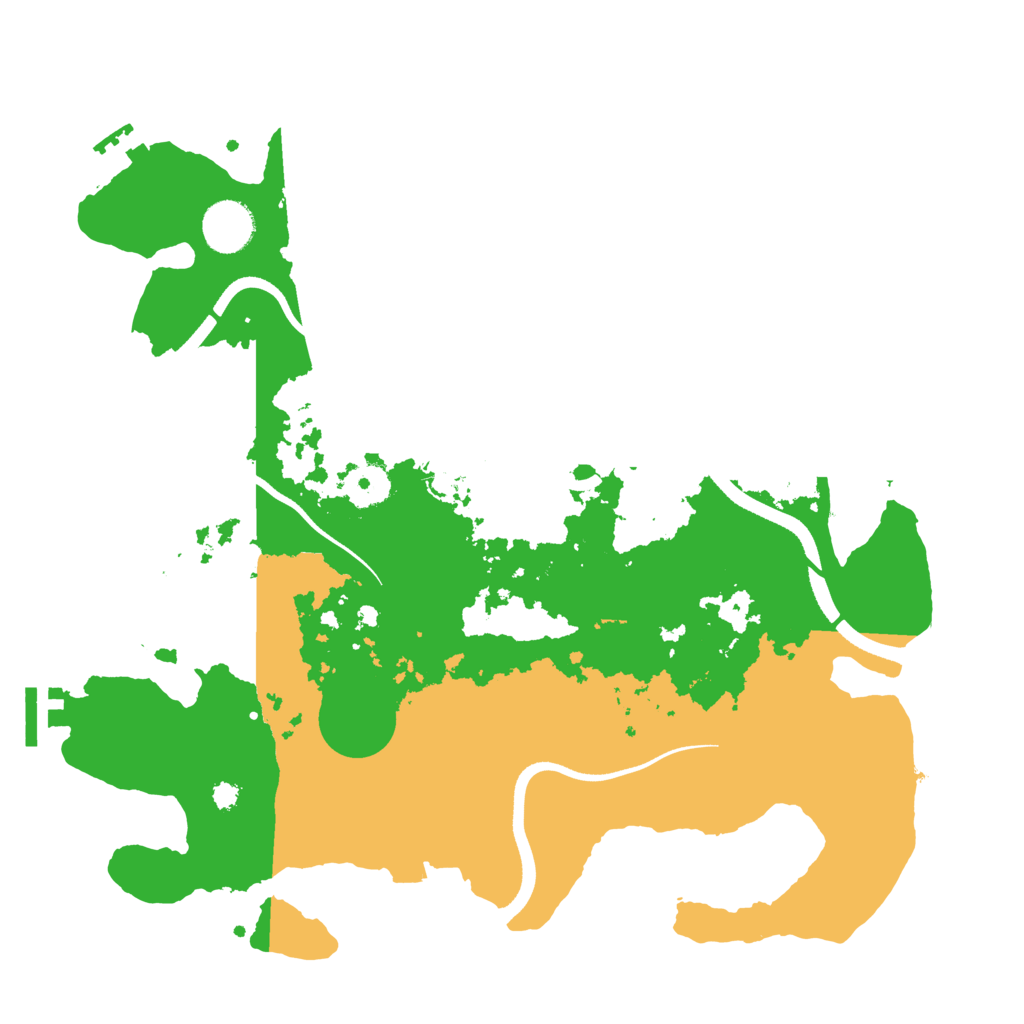 Biome Rust Map: Procedural Map, Size: 3500, Seed: 41366291