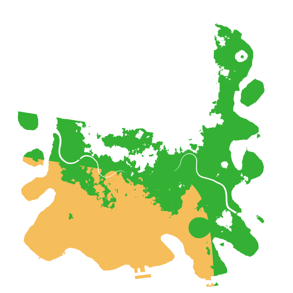 Biome Rust Map: Procedural Map, Size: 3700, Seed: 41