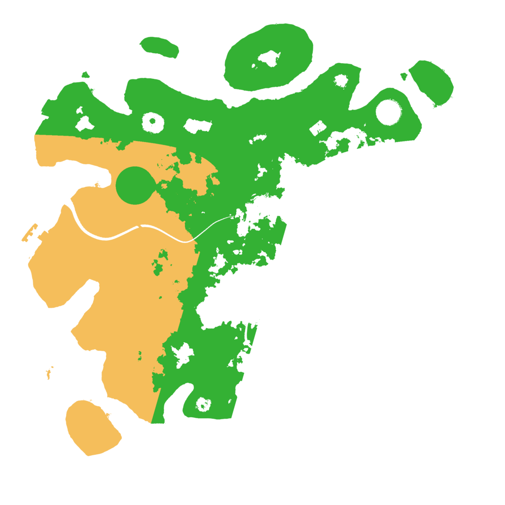 Biome Rust Map: Procedural Map, Size: 3500, Seed: 232496500