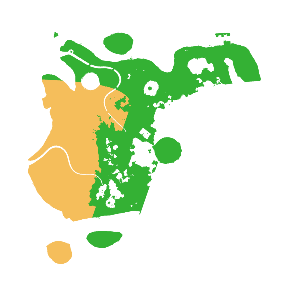 Biome Rust Map: Procedural Map, Size: 3000, Seed: 531460851