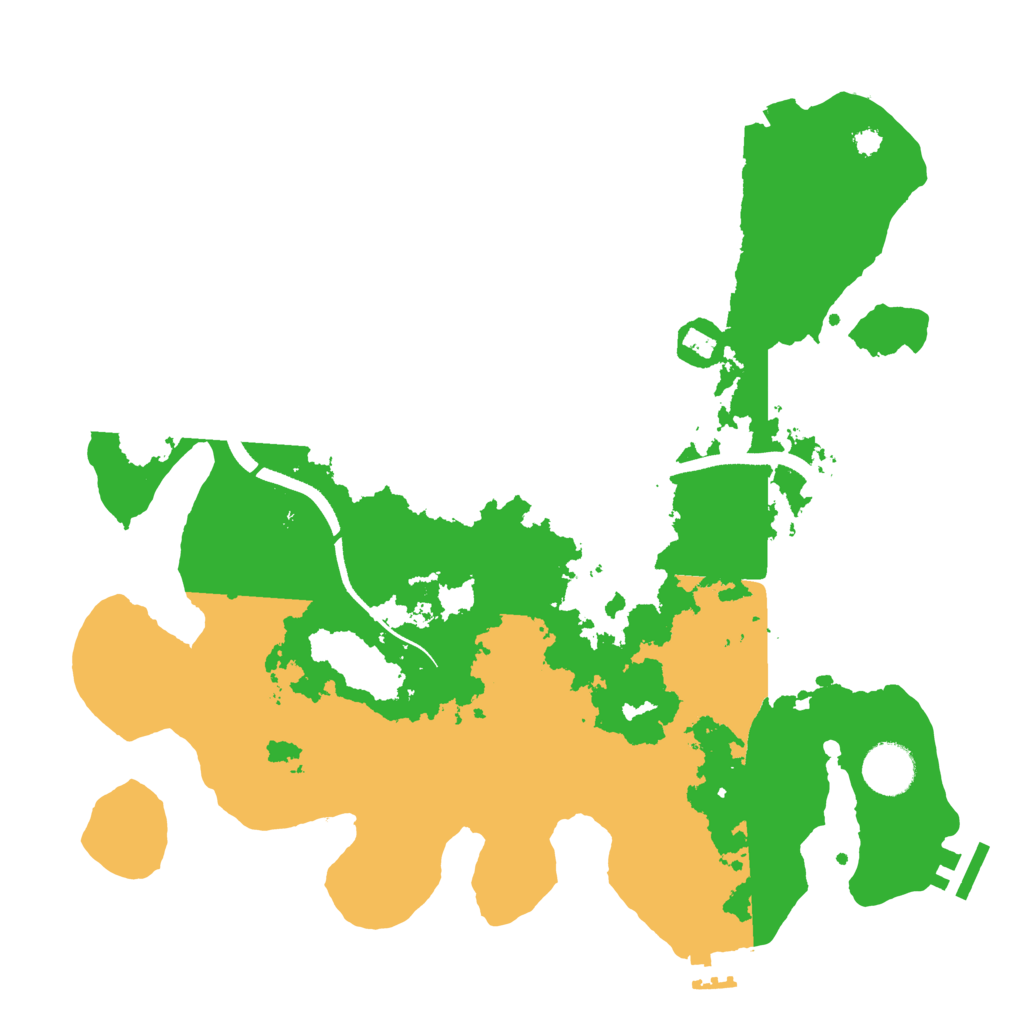 Biome Rust Map: Procedural Map, Size: 3500, Seed: 508