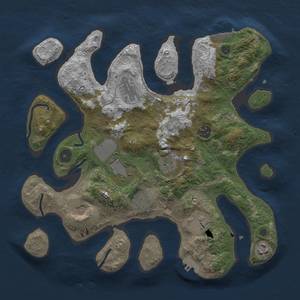 Thumbnail Rust Map: Procedural Map, Size: 3500, Seed: 508, 19 Monuments