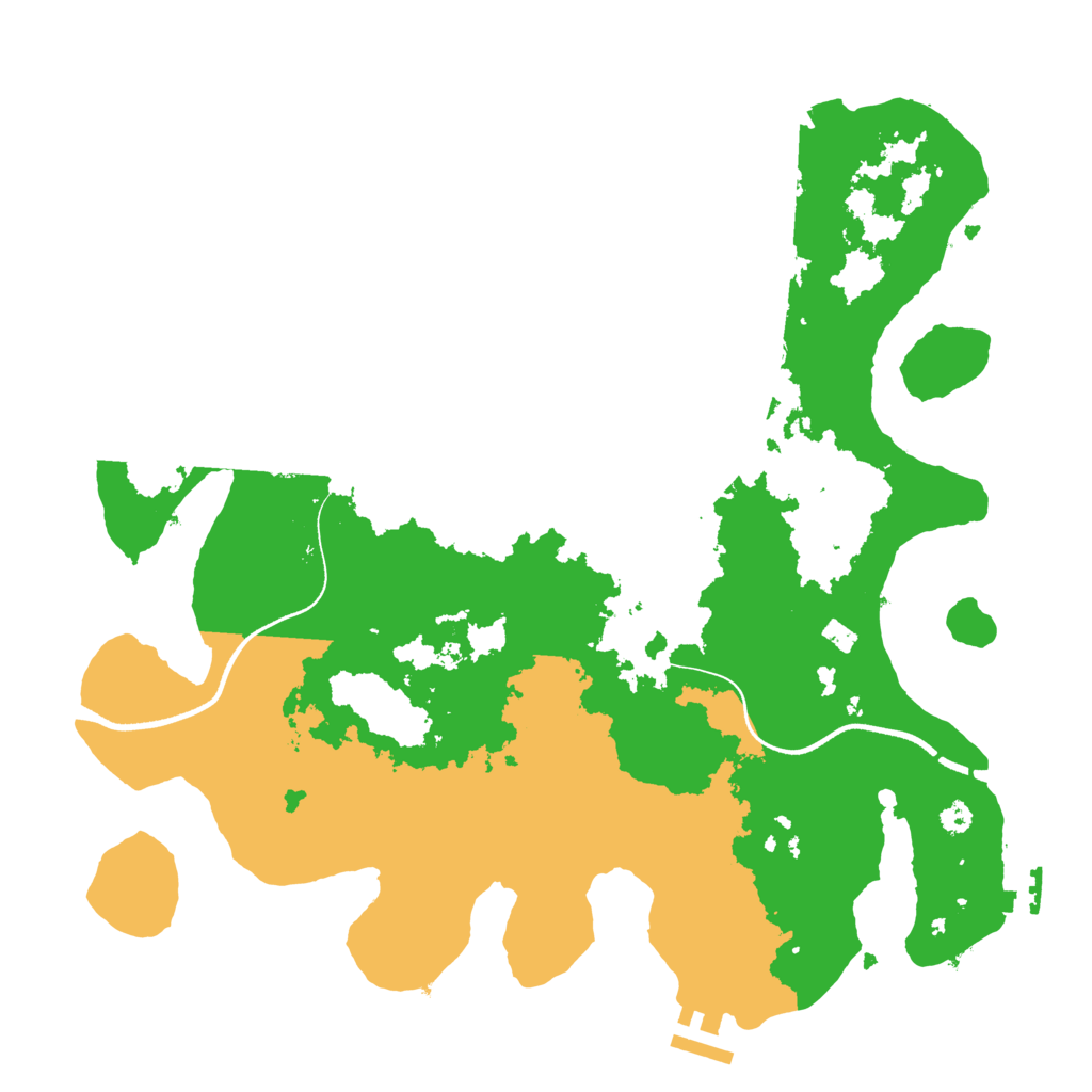 Biome Rust Map: Procedural Map, Size: 3500, Seed: 508