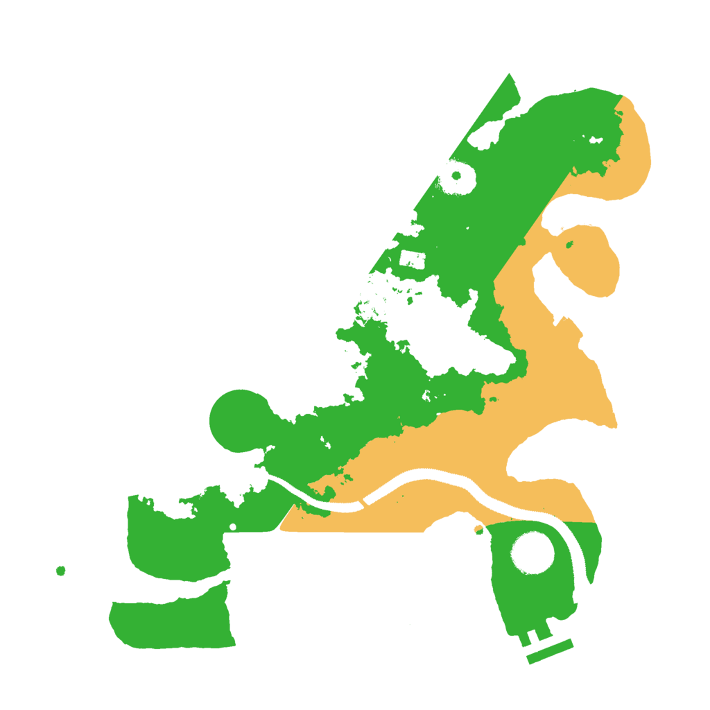 Biome Rust Map: Procedural Map, Size: 3000, Seed: 5465421